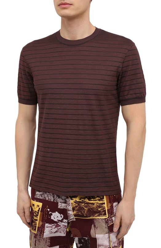 фото Футболка из хлопка и шелка ermenegildo zegna