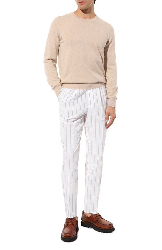 фото Хлопковые брюки brunello cucinelli