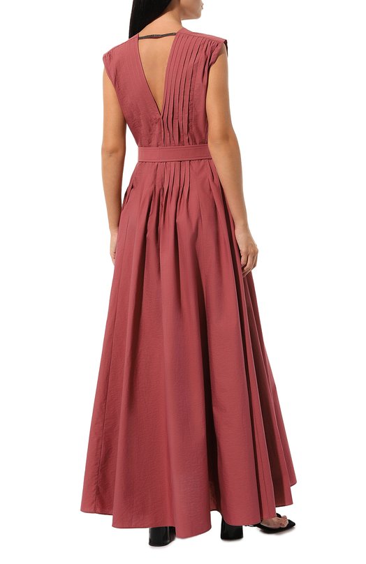 фото Хлопковое платье brunello cucinelli