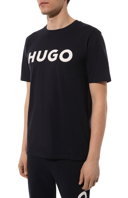 фото Хлопковая футболка hugo