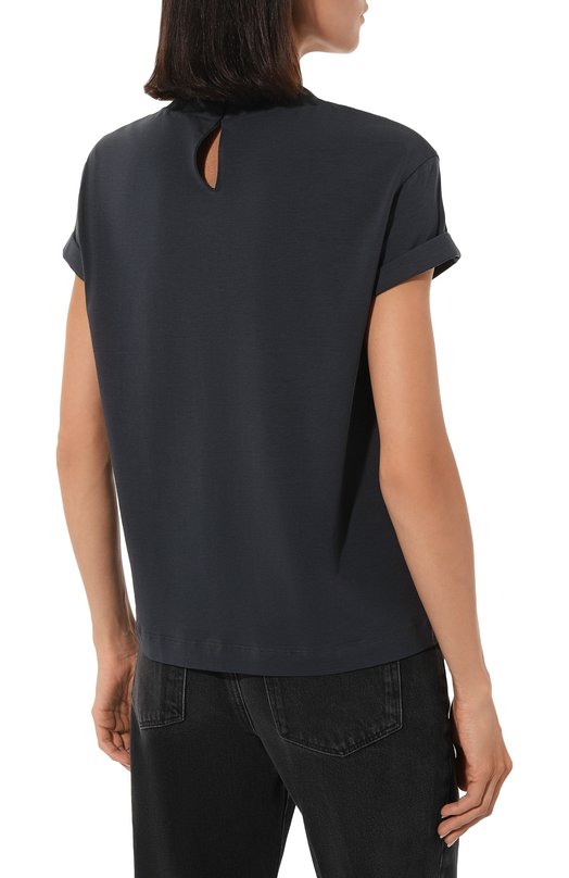 фото Хлопковая футболка brunello cucinelli