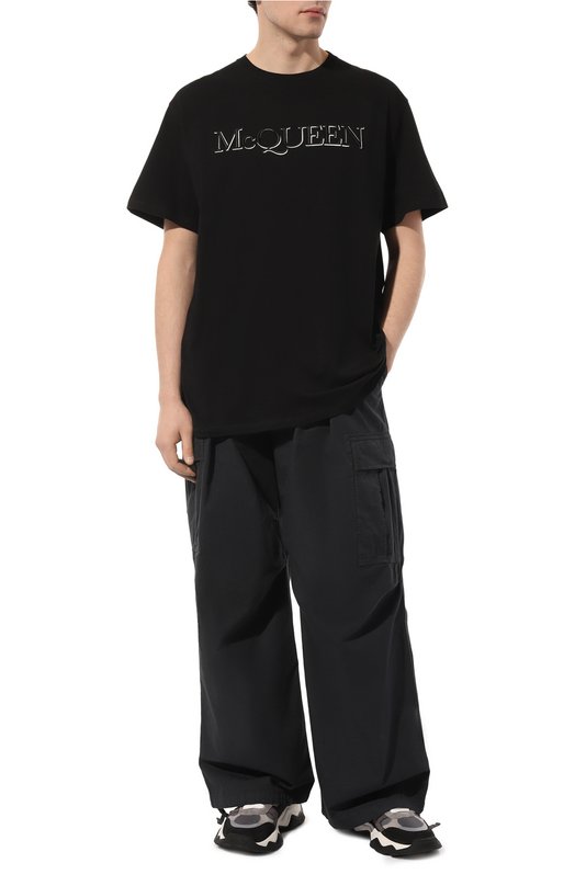 фото Хлопковая футболка alexander mcqueen