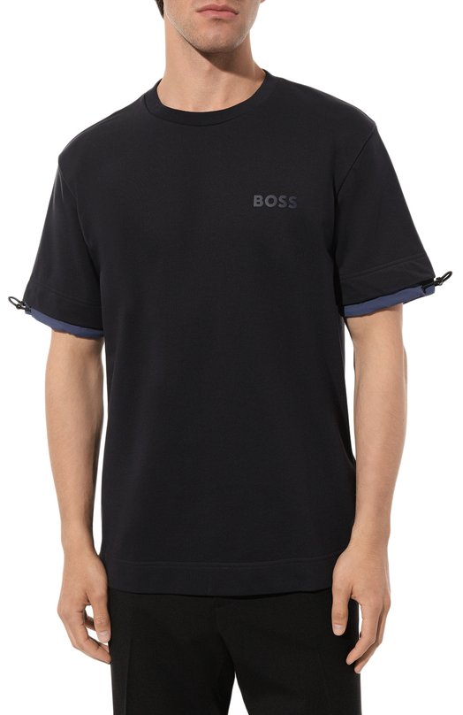 фото Хлопковая футболка boss