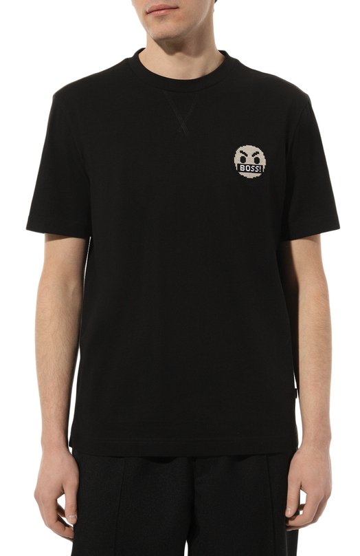 фото Хлопковая футболка boss orange