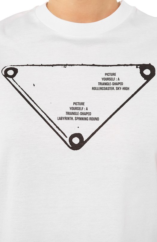 фото Хлопковая футболка prada