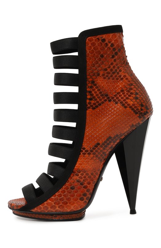 фото Босоножки gladiator из кожи питона gucci