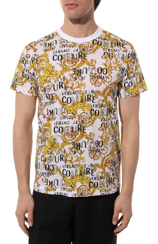 фото Хлопковая футболка versace jeans couture