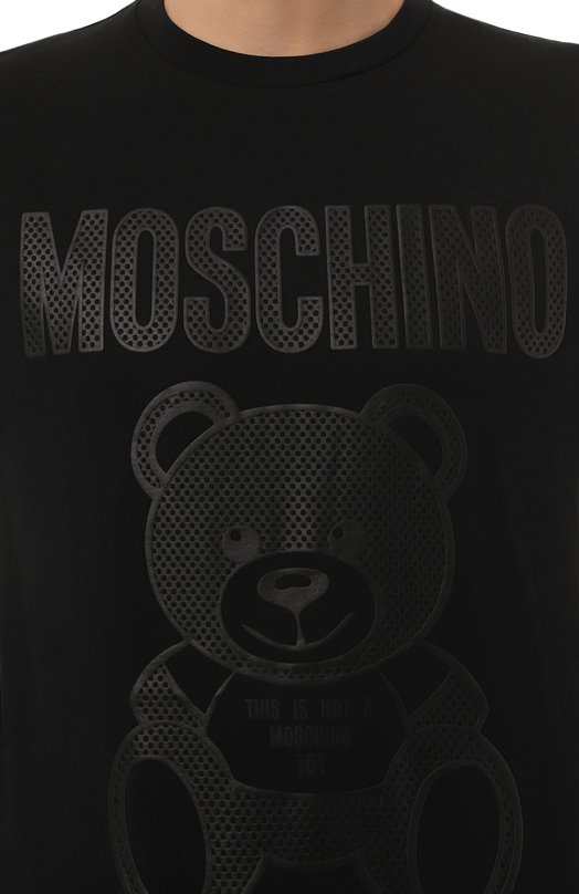 фото Хлопковая футболка moschino