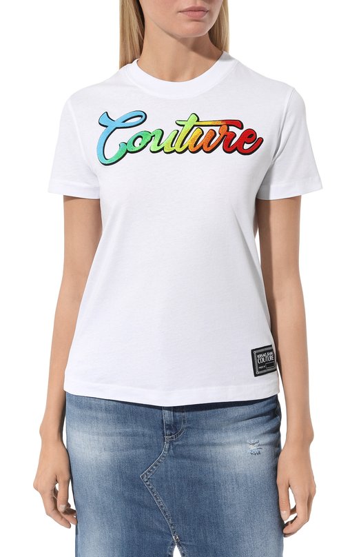 фото Хлопковая футболка versace jeans couture