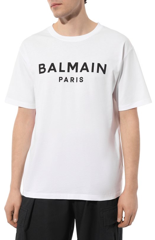 фото Хлопковая футболка balmain