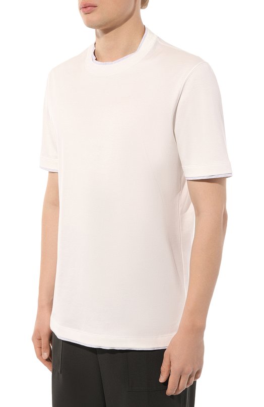 фото Хлопковая футболка brunello cucinelli