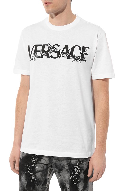 фото Хлопковая футболка versace