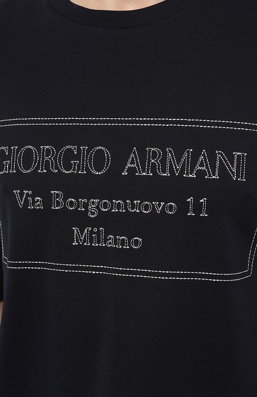 фото Хлопковая футболка giorgio armani