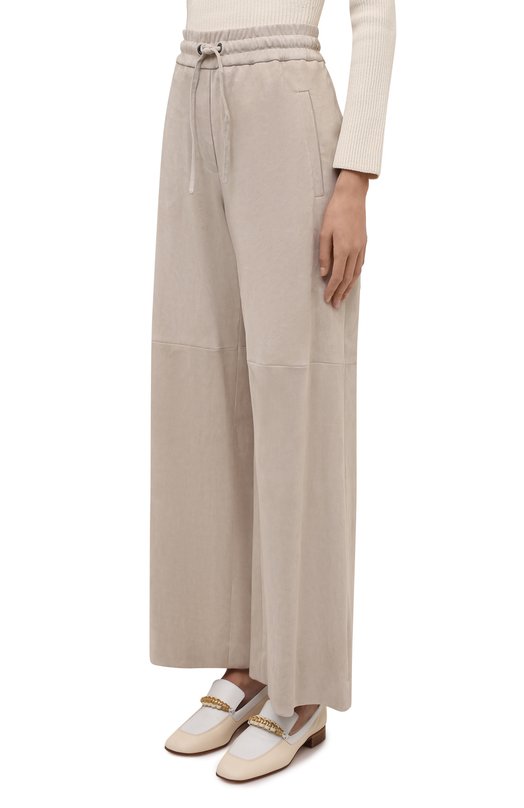 фото Замшевые брюки brunello cucinelli