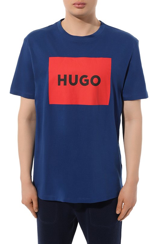 фото Хлопковая футболка hugo
