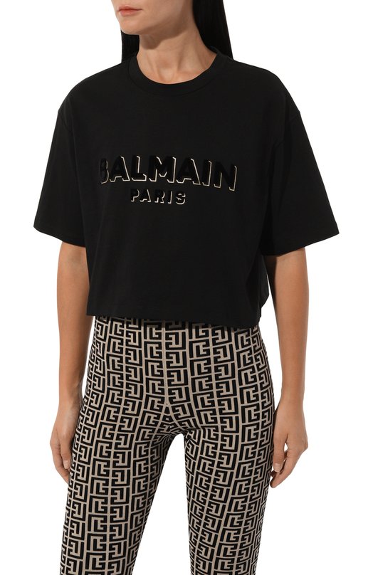 фото Хлопковая футболка balmain