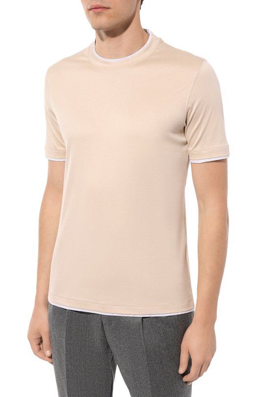 фото Хлопковая футболка brunello cucinelli