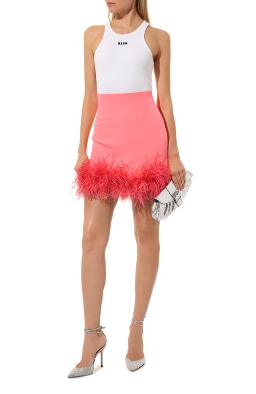 фото Юбка с отделкой перьями aline