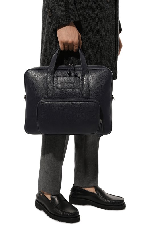 фото Кожаная сумка для ноутбука emporio armani