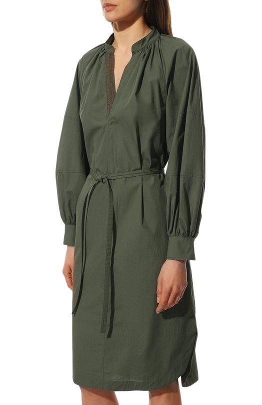 фото Хлопковое платье brunello cucinelli