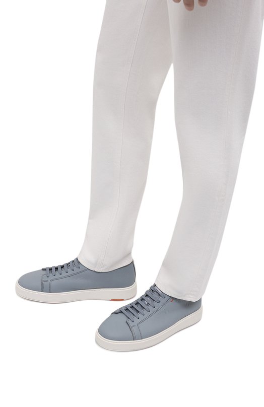 фото Кожаные кеды santoni