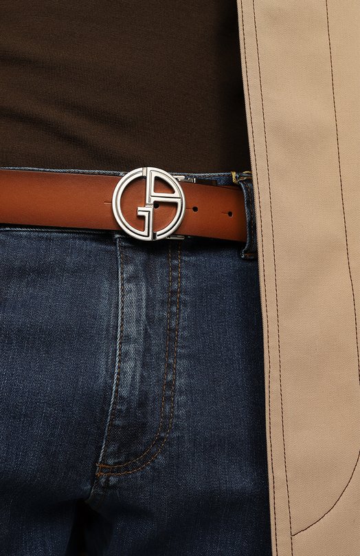 фото Кожаный ремень giorgio armani