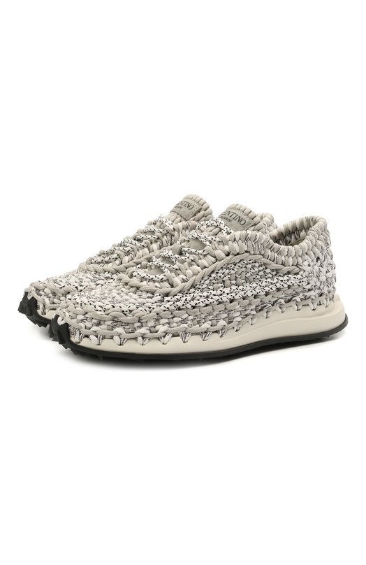 фото Текстильные кроссовки crochet valentino