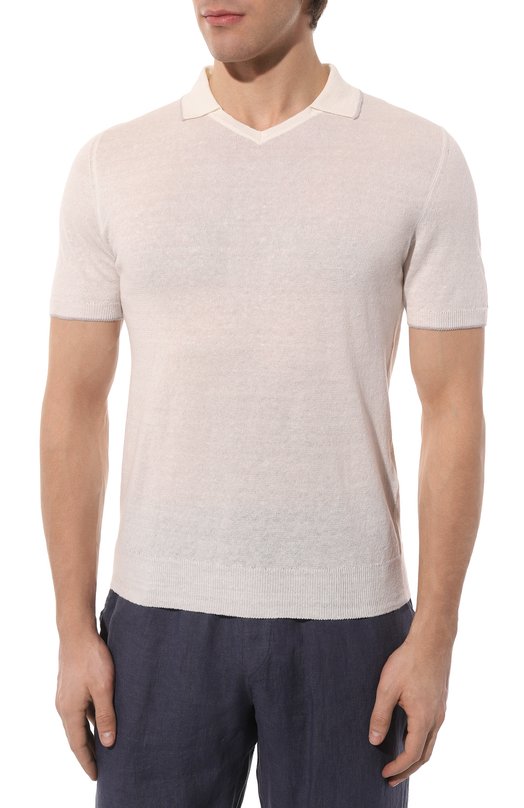 фото Поло изо льна и хлопка fedeli