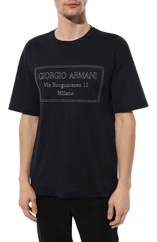 фото Хлопковая футболка giorgio armani