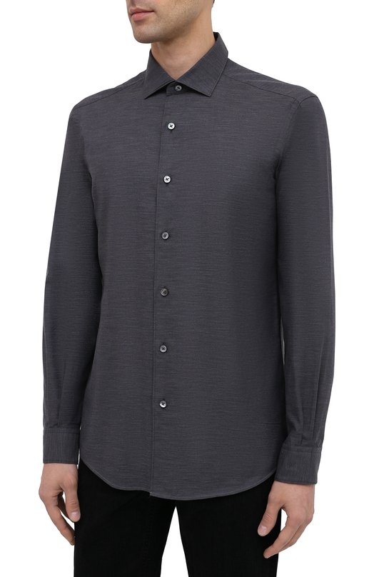 фото Хлопковая рубашка ermenegildo zegna