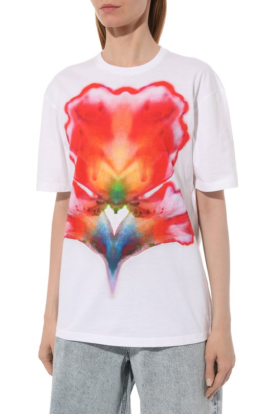 фото Хлопковая футболка alexander mcqueen