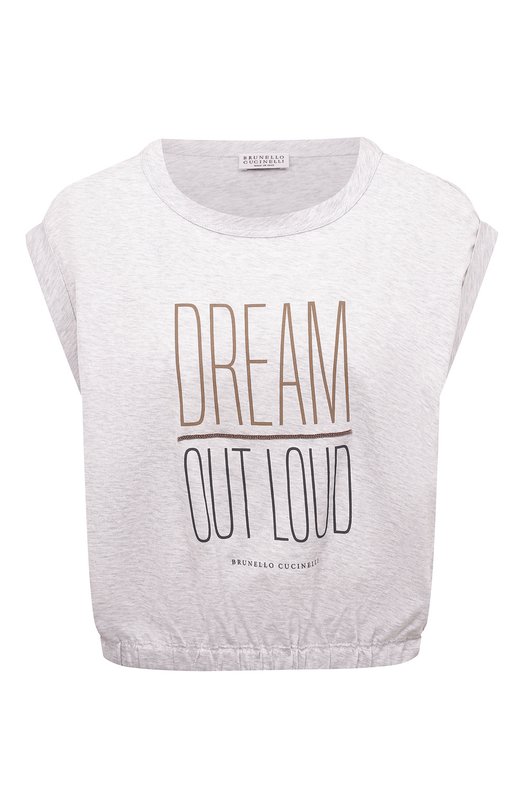 фото Хлопковая футболка brunello cucinelli