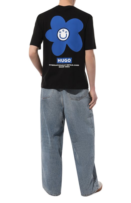 фото Хлопковая футболка hugo
