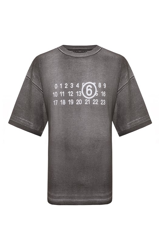 фото Хлопковая футболка mm6