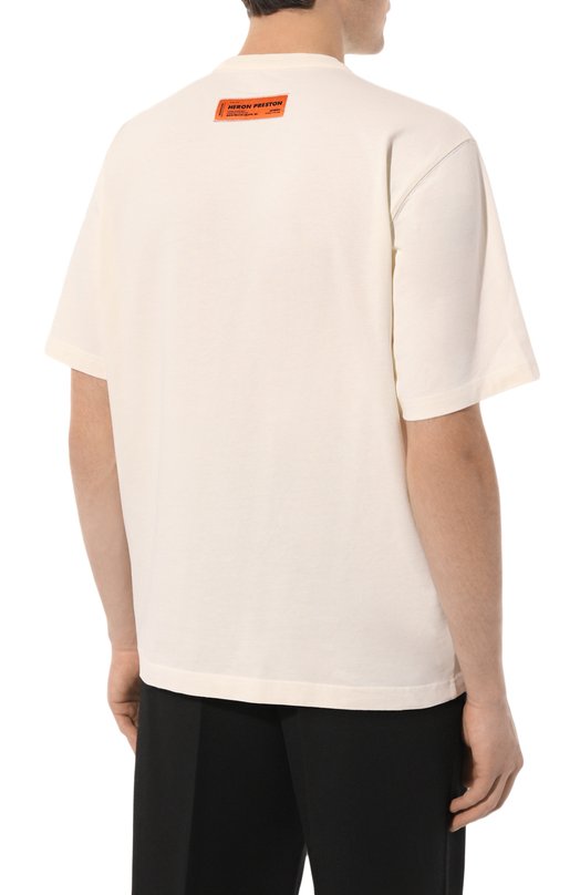 фото Хлопковая футболка heron preston