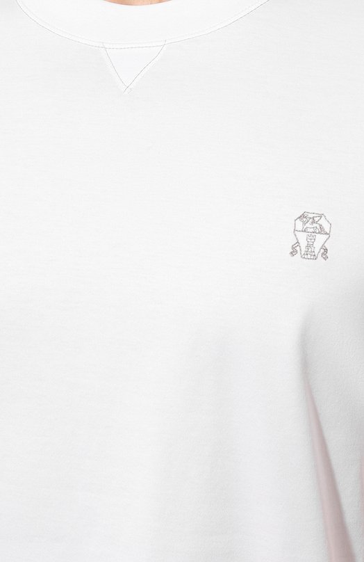 фото Хлопковая футболка brunello cucinelli