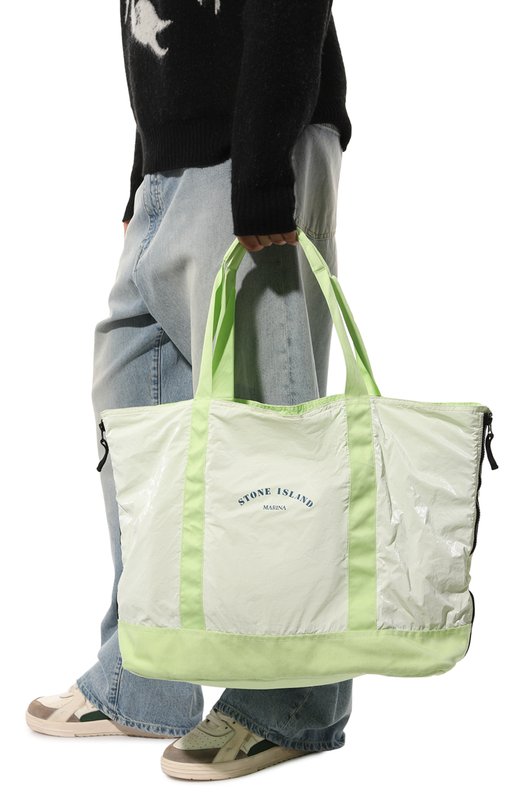фото Текстильная сумка-тоут stone island