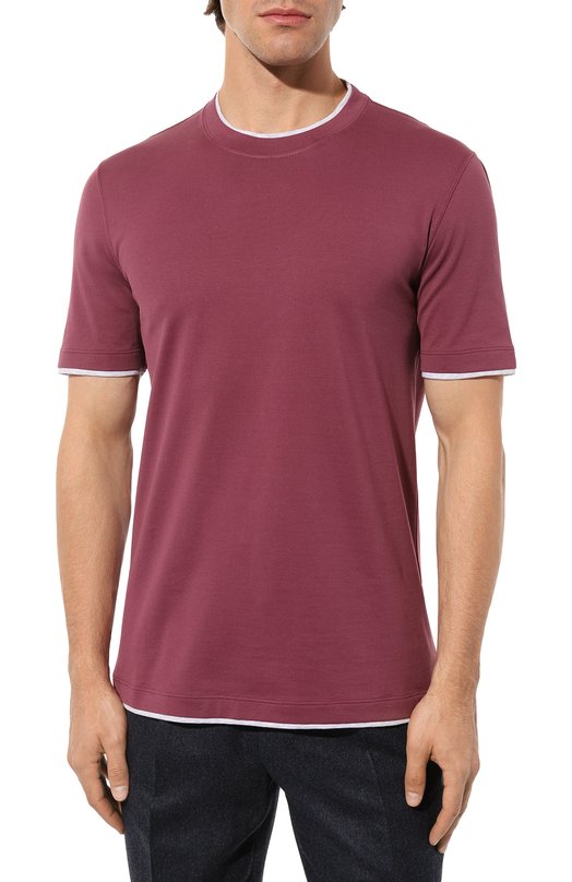 фото Хлопковая футболка brunello cucinelli