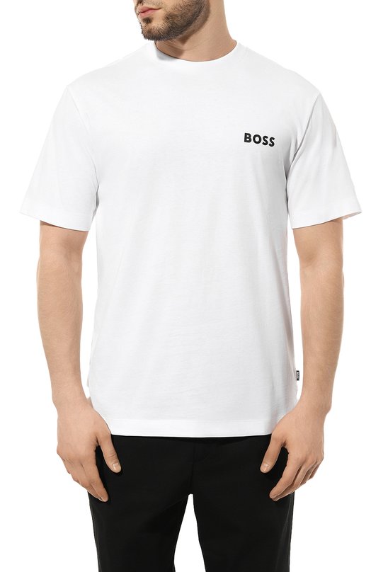 фото Хлопковая футболка boss