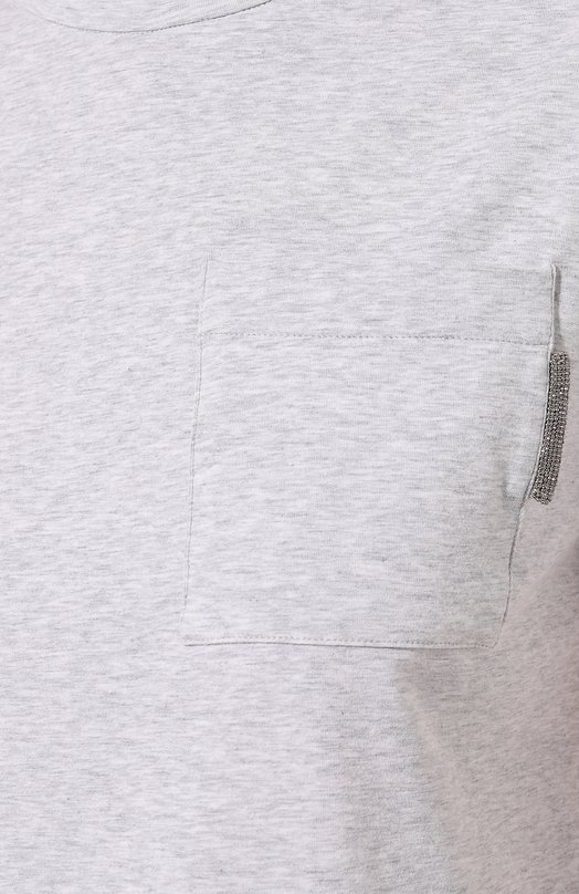 фото Хлопковая футболка brunello cucinelli