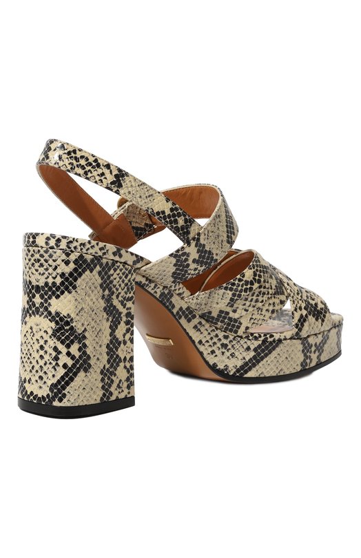 фото Кожаные босоножки gucci