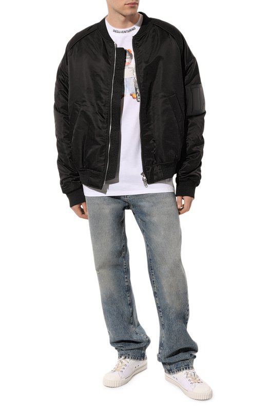 фото Хлопковая футболка diego venturino