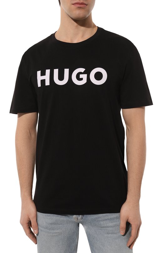 фото Хлопковая футболка hugo