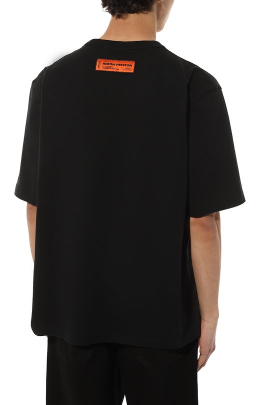 фото Хлопковая футболка heron preston