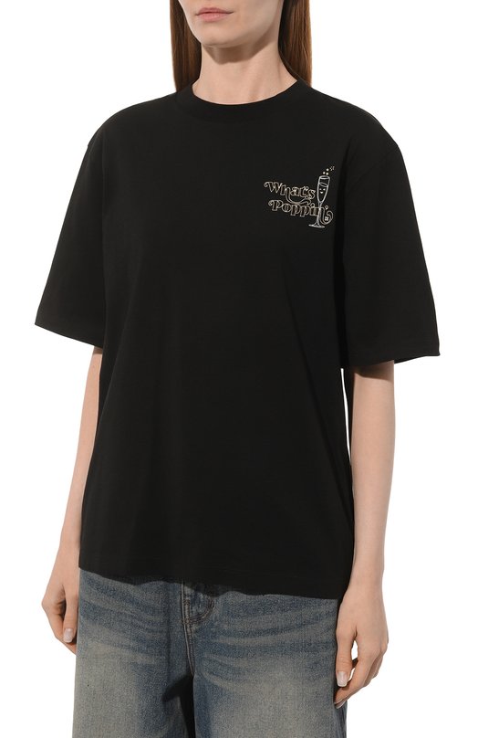 фото Хлопковая футболка hugo