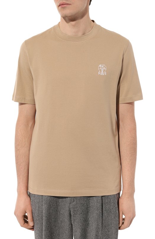 фото Хлопковая футболка brunello cucinelli