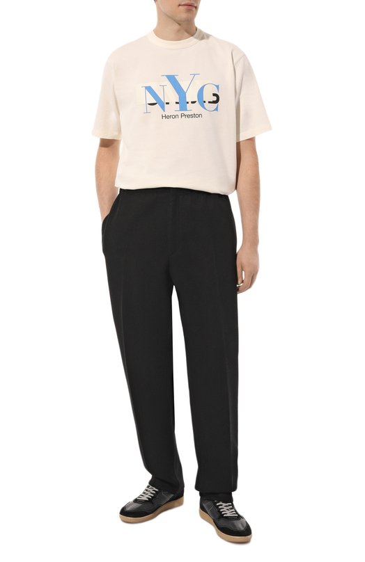 фото Хлопковая футболка heron preston