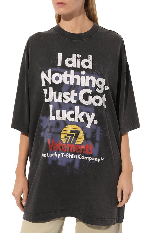 фото Хлопковая футболка vetements