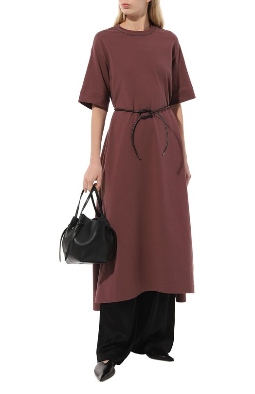 фото Хлопковое платье brunello cucinelli