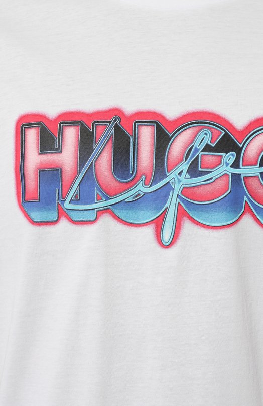 фото Хлопковая футболка hugo